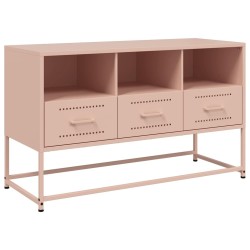 Meuble TV rose 100,5x39x60,5 cm acier 624306624306