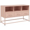 Meuble TV rose 100,5x39x60,5 cm acier 624306624306