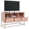 Meuble TV rose 100,5x39x60,5 cm acier 624306624306