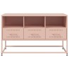 Meuble TV rose 100,5x39x60,5 cm acier 624306624306