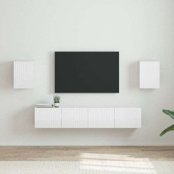 Meuble TV mural 2 pcs Blanc Brillant 30 x 31 x 40 cm 624310624310