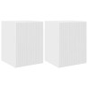 Meuble TV mural 2 pcs Blanc Brillant 30 x 31 x 40 cm 624310624310