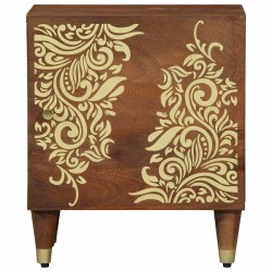 Cabinet de chevet avec porte 2 pcs Marron miel 40 x 33 x 46 cm 624312624312