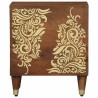Cabinet de chevet avec porte 2 pcs Marron miel 40 x 33 x 46 cm 624312624312
