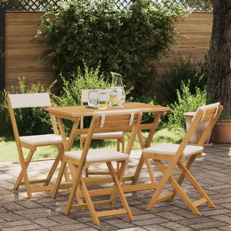 Chaises de bistrot d'extérieur 4 pcs Crème blanc 624313624313