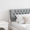 Tête de lit capitonnée Gris clair 200 cm Pin massif 624314624314