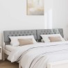 Tête de lit capitonnée Gris clair 200 cm Pin massif 624314624314