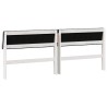 Tête de lit capitonnée Gris clair 200 cm Pin massif 624314624314