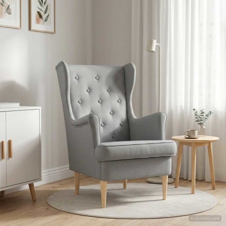 Fauteuil Gris clair Tissu 624320624320