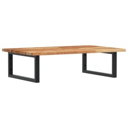 Étagère de vasque murale acier et bois massif d'acacia 624321624321