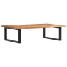 Étagère de vasque murale acier et bois massif d'acacia 624321624321