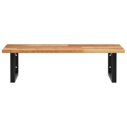 Étagère de vasque murale acier et bois massif d'acacia 624321624321