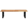 Étagère de vasque murale acier et bois massif d'acacia 624321624321
