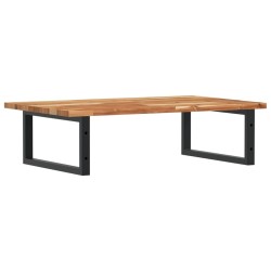 Étagère de vasque murale acier et bois massif d'acacia 624321624321