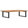 Étagère de vasque murale acier et bois massif d'acacia 624321624321