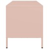Meuble TV rose 101,5x39x43,5 cm acier laminé à froid 624323624323