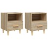 Tables de chevet 2 pcs Chêne sonoma 40x35x47 cm 624324624324