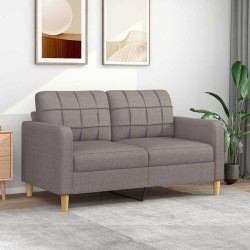 Canapé à 2 places Taupe 140 cm Tissu 624325624325
