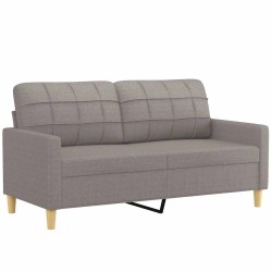Canapé à 2 places Taupe 140 cm Tissu 624325624325