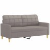 Canapé à 2 places Taupe 140 cm Tissu 624325624325