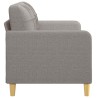 Canapé à 2 places Taupe 140 cm Tissu 624325624325