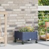 Jardinière avec Roues Gris Bleu 40 x 40 x 33 cm PP 624328624328