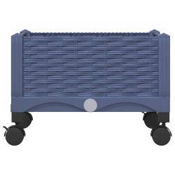 Jardinière avec Roues Gris Bleu 40 x 40 x 33 cm PP 624328624328