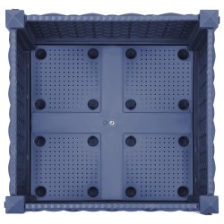 Jardinière avec Roues Gris Bleu 40 x 40 x 33 cm PP 624328624328