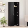 Highboard Chêne noir 60 x 35 x 180 cm Bois d'ingénierie 624329624329