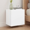 Meuble TV mural blanc 40,5x30x40 cm bois d'ingénierie 624330624330