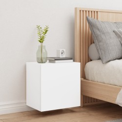 Meuble TV mural blanc 40,5x30x40 cm bois d'ingénierie 624330624330