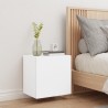 Meuble TV mural blanc 40,5x30x40 cm bois d'ingénierie 624330624330