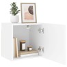 Meuble TV mural blanc 40,5x30x40 cm bois d'ingénierie 624330624330