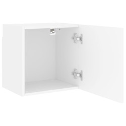 Meuble TV mural blanc 40,5x30x40 cm bois d'ingénierie 624330624330