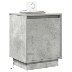 Cabinet de chevet 2 pcs Gris béton 39 x 34,5 x 50 cm 624332624332