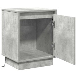 Cabinet de chevet 2 pcs Gris béton 39 x 34,5 x 50 cm 624332624332