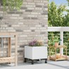 Jardinière avec Roues Blanc 40 x 40 x 48 cm PP 624333624333
