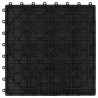 Carreau de terrasse 22 pcs Noir 30 x 30 cm WPC 624334624334