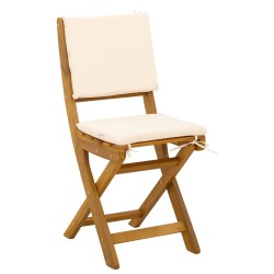 Chaises de bistrot d'extérieur 4 pcs Crème blanc 624340624340