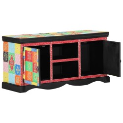 Meuble TV Multicolore 100 x 35 x 50 cm Bois de mangue massif 624341624341