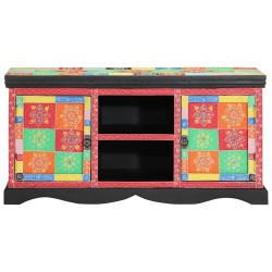 Meuble TV Multicolore 100 x 35 x 50 cm Bois de mangue massif 624341624341