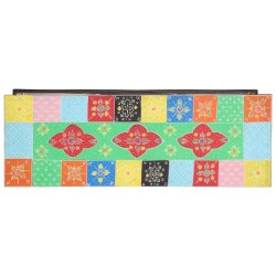 Meuble TV Multicolore 100 x 35 x 50 cm Bois de mangue massif 624341624341