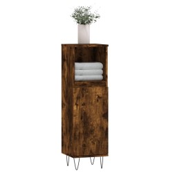 Armoire de bain chêne fumé 30x30x100 cm bois d'ingénierie 624345624345