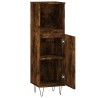 Armoire de bain chêne fumé 30x30x100 cm bois d'ingénierie 624345624345