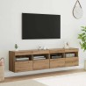 Meubles TV muraux 2 pcs Chêne artisanal Bois d'ingénierie 624346624346