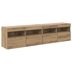 Meubles TV muraux 2 pcs Chêne artisanal Bois d'ingénierie 624346624346
