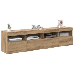 Meubles TV muraux 2 pcs Chêne artisanal Bois d'ingénierie 624346624346
