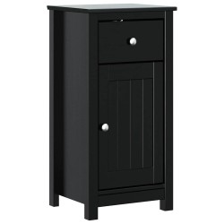 Meubles de salle de bain 4 pcs BERG noir bois de pin massif 624347624347