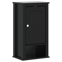 Meubles de salle de bain 4 pcs BERG noir bois de pin massif 624347624347