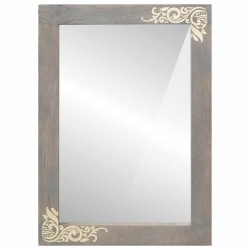 Miroir de salle de bain avec miroir Gris 70 x 50 x 2,5 cm 624351624351